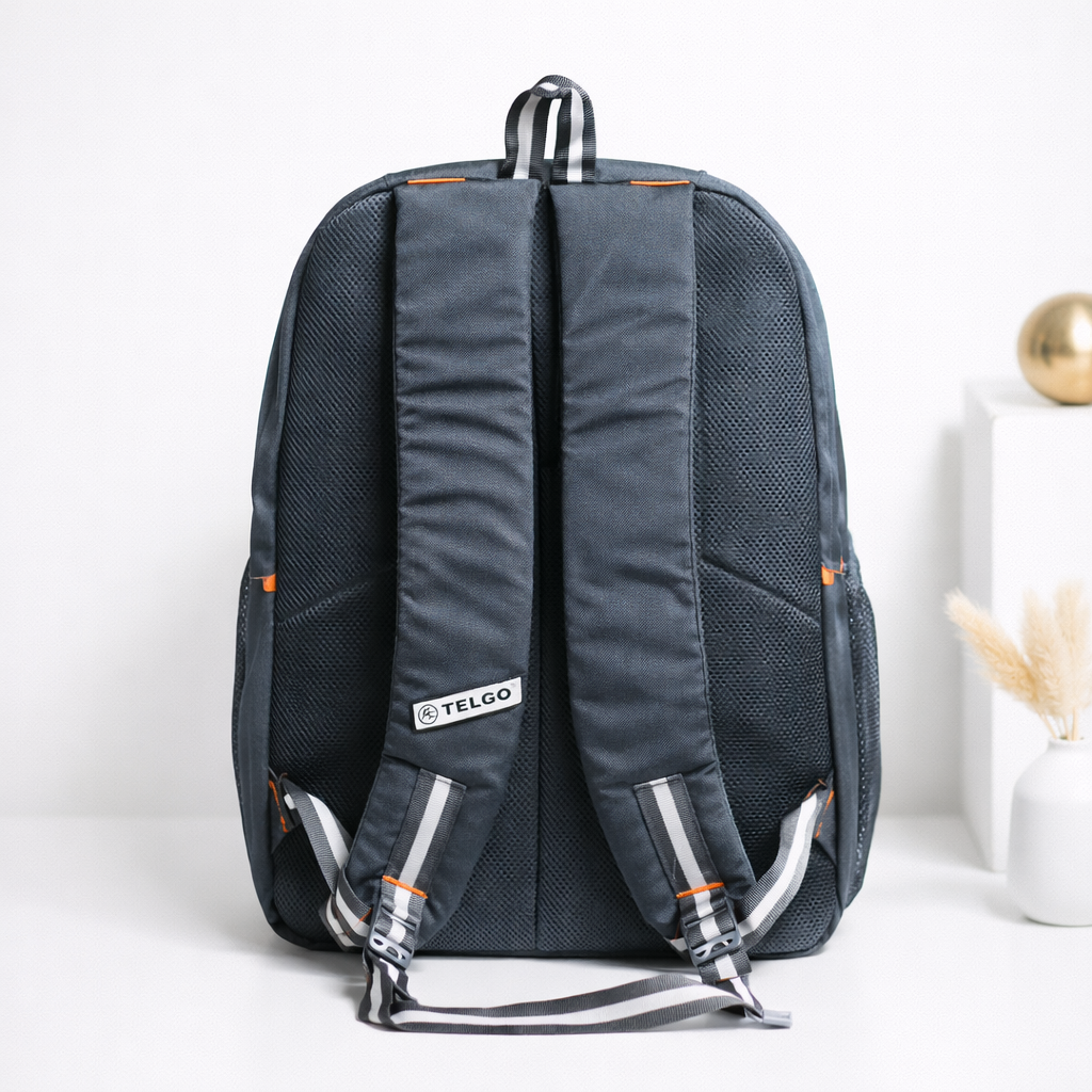 TELGO Multipurpose Grey Backpack for Office, School & Travel