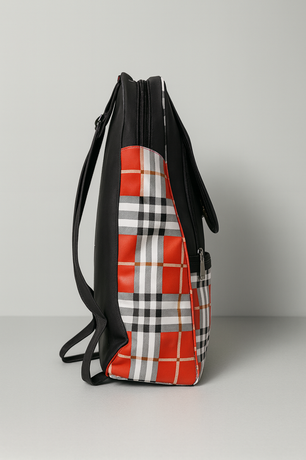 Stylish Check Pattern School Bag for Kids & Teens, Fashion Mini Travel Bookbag